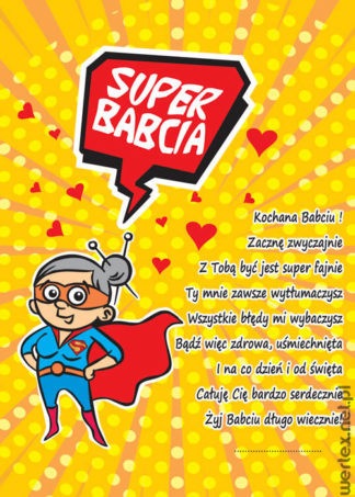 Dyplom Super Babcia